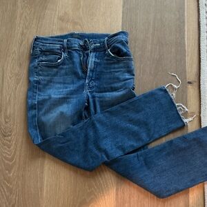 MOTHER Dark Blue Skinny Jeans